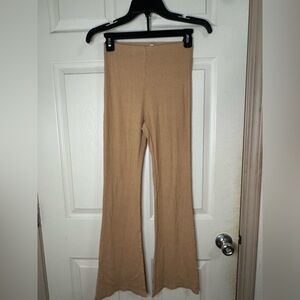 Tan Flared Pants